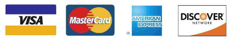 We Accept Credit Cards